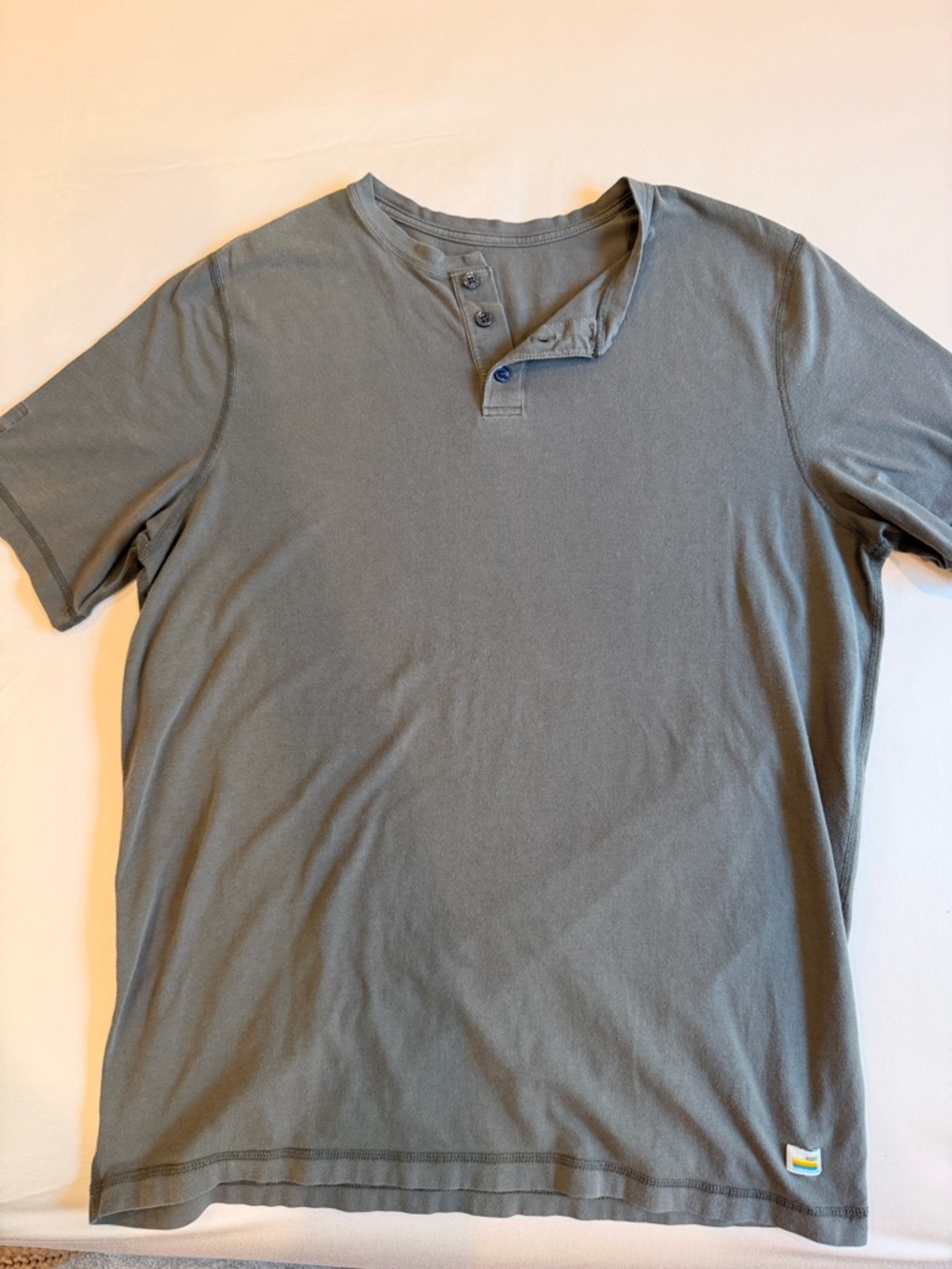 Men's Short Sleeve Tuvalu Henley Shirt - Green